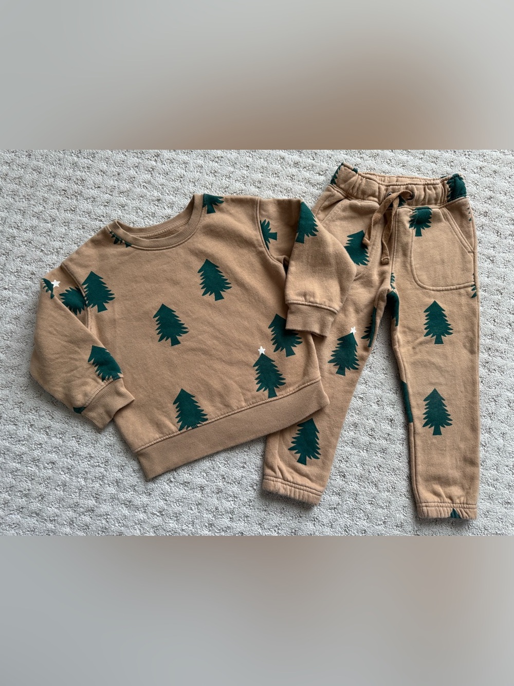 Cat & Jack Tree-Print Sweatshirt & Jogger Set